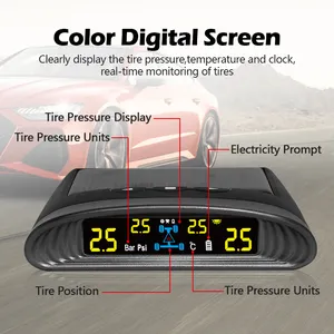 דיגיטלי TPMS צמיג לחץ ניטור מערכת רכב אלחוטי חיצוני לחץ חיישן