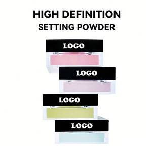 OEM Vegan Matte Best Face Pink <span class=keywords><strong>Polvo</strong></span> de ajuste suelto Etiqueta privada Maquillaje Sedoso Suave Flor de cerezo Paleta de polvos sueltos - Product Image 2