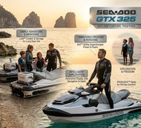 Pour 2026 : Jet ski en fibre de verre 3 cylindres 4 temps de 325 CV avec 3 sièges, vitesse maximale de 108 km/h