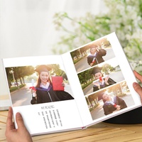 Album photo personnalisé pour adultes, imprimé sur mesure, avec reliure parfaite, papier couché couleur, plastification et gaufrage