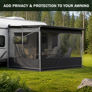 Mur avant de <span class=keywords><strong>auvent</strong></span> de <span class=keywords><strong>caravane</strong></span>, panneau <span class=keywords><strong>d</strong></span>'<span class=keywords><strong>auvent</strong></span> pour camping-car, <span class=keywords><strong>taille</strong></span> personnalisée, fournisseur OEM - Product Image 3