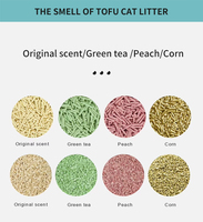 Litière pour chat en tofu naturel écologique, biodégradable, à agglomération rapide, hautement absorbante, contrôle des odeurs supplémentaire, sans poussière, certifiée ISO9001