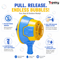 Jouet Canon à Bulles en Plastique pour Fêtes en Plein Air - Unisexe, à partir de 14 ans