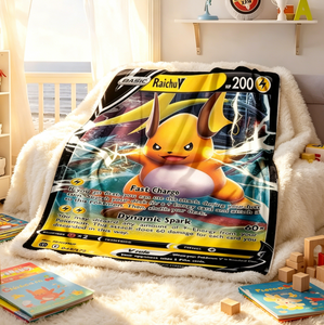 Manta <span class=keywords><strong>de</strong></span> Felpa HCY Pok-M Anime Charizard, Manta <span class=keywords><strong>de</strong></span> Dibujos Animados para el Hogar, Cubrecama Ligero, Alfombra Multifuncional - Product Image 4