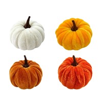 Décoration de citrouille floquée personnalisée, décoration de table pour Halloween, Thanksgiving et la récolte