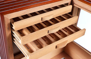 Humidor électronique pour cigares avec de bonnes étagères en bois de cèdre pur et contrôle constant de l'humidité pour les boîtes à cigares - Product Image 5