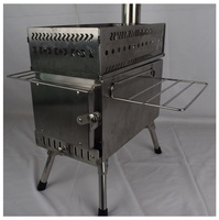 Grande poêle à bois en acier inoxydable pliable et portable pour sauna, idéale pour la maison, le camping et les barbecues – Vente en gros disponible