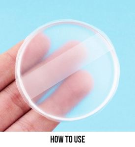 Éponge de maquillage en silicone transparente, applicateur de fond de teint en gelée, réutilisable, lavable, éponge cosmétique douce, outil d'application de beauté - Product Image 4