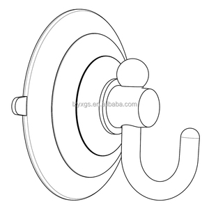 Tùy chỉnh trong suốt hút cốc nhựa móc với đường kính 30-60mm cho hộ gia đình phòng tắm và nhà bếp móc - Product Image 6