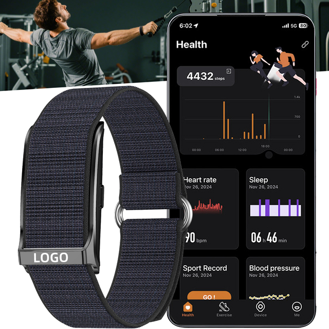 Customized Waterproof Wristbands Smart Bracelet with Heart Rate Monitor Sleep Tracking Digital Health Care Fitness Tracker