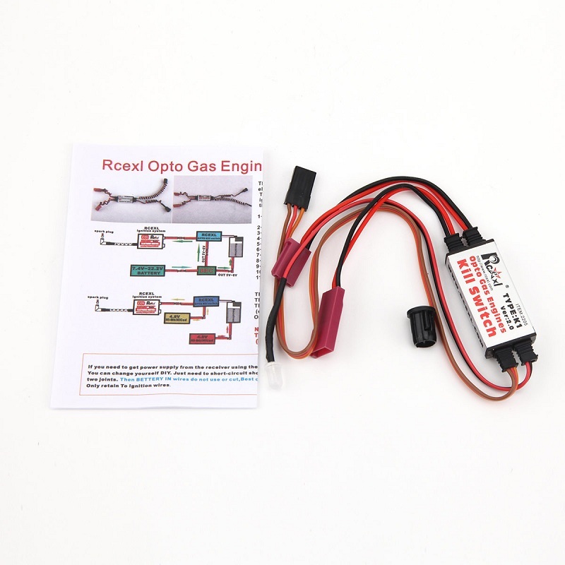 Accensione Rcexl BMR6A Per Motori A Gas RC - 14mm, 90 Gradi, Per Aeromodelli