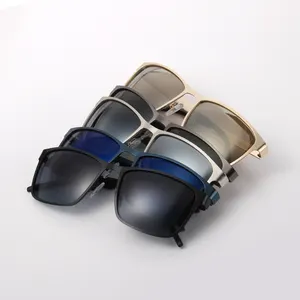 Lunettes de soleil Kenbo populaires Lunettes de soleil polarisées carrées vintage en métal New Fashion Guys Famous Brand design Retro Sun Glasses - Product Image 2