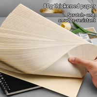 Carnet de croquis personnalisé avec logo, carnet de notes, journal, carnet à spirales en PP, 60 feuilles, 80g, A4, A5, B5, pour enfants, cadeau