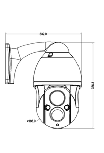 Cámara de Seguridad PTZ IR6 2000M con Láser IR, 4K, Zoom Óptico 30X, Visión Nocturna de Largo Alcance, CCTV Industrial para Exteriores - Product Image 6