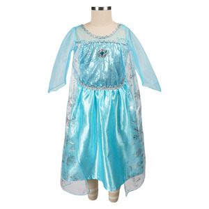 Robe de princesse pour filles, robe de la Reine des neiges <span class=keywords><strong>ELSA</strong></span> <span class=keywords><strong>Anna</strong></span> Belle, jupe lumineuse, déguisement, jeu de rôle, cosplay, tenue de fête pour enfants, robe de soirée - Product Image 5
