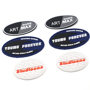 Accesorios de ropa de muestra gratis, parches de goma suave de PVC de transferencia de calor, Parche de goma personalizado para ropa - Product Image 2