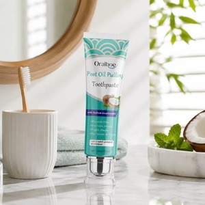 <span class=keywords><strong>Dentifrice</strong></span> Post-Extraction <span class=keywords><strong>de</strong></span> Graisse, Sans Fluorure, Coco-Menthe Jasmin, Blanchissant, au <span class=keywords><strong>Bicarbonate</strong></span> <span class=keywords><strong>de</strong></span> <span class=keywords><strong>Sodium</strong></span> pour Dents Sensibles - Product Image 2