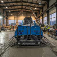 Machine automatique Honda compacte pour le polissage du béton, ponceuse de sol pour les bords et les coins avec tête rotative pour les travaux en espaces étroits
