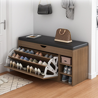 HANYEE Style tendance, bonne qualité assurée, banc à chaussures en bois MDF durable, étagère à chaussures