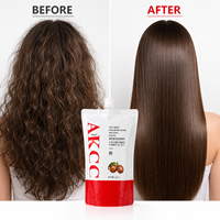 Crème lissante pour cheveux à base de graines de thé, marque privée, relaxant capillaire professionnel, pâte coiffante pour cheveux raides, OEM ODM