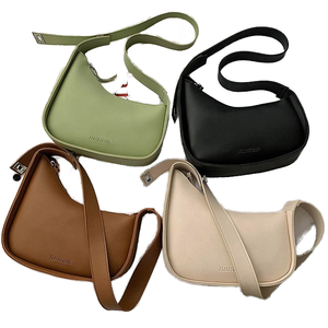 Nouvel Arrivage Sac à Bandoulière Chic et Polyvalent en Cuir PU, Style Français Tendance, Asymétrique, à Bretelle Unique, Luxueux et Zippé - Product Image 1