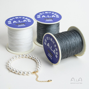 Vente en gros de fil perlé, bijoux, bracelets en perles, colliers, résistant à l'usure, grands rouleaux de corde tissée à la main, fil fin - Product Image 2