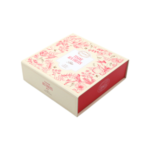 Caja de papel rígido beige personalizada al por mayor, caja de regalo plegable, gemelos para ropa, calcetines, embalaje, relieve de alta calidad - Product Image 2