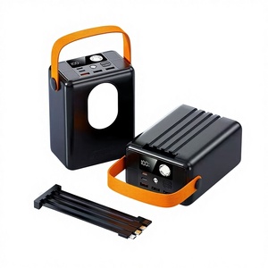 <span class=keywords><strong>Batterie</strong></span> <span class=keywords><strong>externe</strong></span> de 50000 mAh à capacité réelle, charge rapide, approuvée par les compagnies aériennes, ultra-mince, câble intégré, chargeur portable pour les voyages et les activités de plein air - Product Image 3