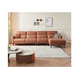 Sofa bagian desain Modern dengan fungsi listrik teleskopik yang dapat diatur untuk kursi malas ruang keluarga Hotel dan vila
