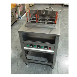 Best Selling Products 2024 Vertical Gas Cooking Stove Double Buckets Counter Top Noodles Malatang Huntun Cooking Machine