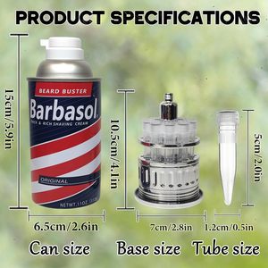 Tarro Decorativo Estilo Barbasol Inspirado en Películas |   Artículo Coleccionable con Temática de ADN de Dinosaurio con Tubos de Ensayo, Regalo Ideal y Opción al por Mayor - Product Image 6