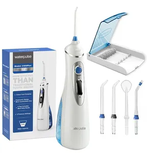 Waterpulse V400Plus 휴대용 물 Flosser 무선 충전식 치과 워터 제트 구강 Irrigator