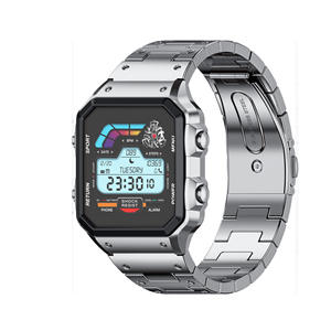 <span class=keywords><strong>Montre</strong></span> intelligente best-seller avec appel BT tendance de la mode nouveau produit écran TFT forme carrée bande en acier inoxydable - Product Image 4