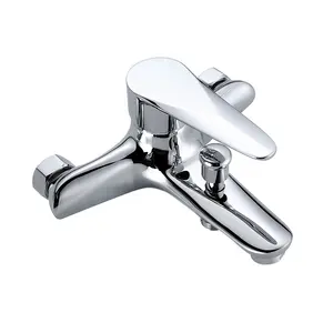 Keramik Ventil kern Dusch armatur Sets Oem Dusch armatur Messing Bad Badewanne Wasserhähne Badezimmer Chrom Modern Zeitgenössisches Rechteck