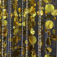 Décoration de plafond de salle de mariage de luxe, rideaux scintillants suspendus pour scène, rideau de plafond en perles de cristal avec cadre métallique