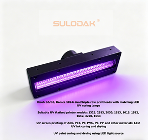 Lámpara LED UV de curado por refrigeración por agua de 700W para impresora UV Ricoh G5 G6 Konica 1024i, cinta transportadora, serigrafía, secado de adhesivos UV - Product Image 1