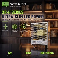 100W 12V 24V Yüksek Stabilite LED Sürücü Trafosu İç Mekan AC-DC Anahtarlamalı Güç Kaynağı LED Şeritler için