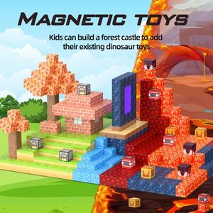 100 pièces Blocs magnétiques Construction Cube magique magnétique <span class=keywords><strong>Jeux</strong></span> de puzzle Tuiles magnétiques Blocs de construction Jouets pour tout-petits Jouets sensoriels STEM - Product Image 2