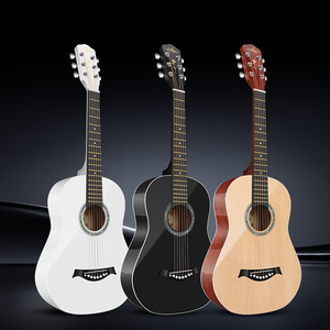 Großhandel Maßgefertigte Hochwertige Meistverkaufte Glänzende Reise 30 <span class=keywords><strong>34</strong></span> 36 Zoll Folk Akustikgitarre für Kinder - Product Image 2