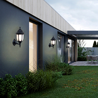 Lámpara de pared para exteriores, luz de jardín antigua tradicional P211, resistente al agua, popular, de estilo europeo, iluminación de pared de jardín