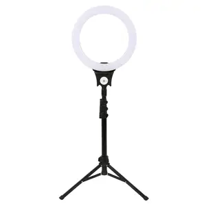 圆环灯带三脚架摄影照明12英寸美容灯自拍发光二极管灯