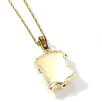 Nouvelle Arrivée Pendentif Plaqué Or Prêt à Expédier Collier Femme Homme Rappeur Bijoux