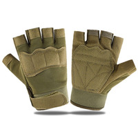 Gants tactiques mi-doigts pour hommes et femmes, antidérapants, résistants à l'usure, pour les sports de plein air et l'entraînement spécial
