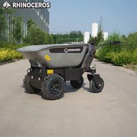 Minipala Elettrica Rhinoceros con Capacità di Carico di 450kg, Dumper con Motore e Cuscinetti ad Alta Efficienza e Stabilità