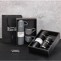Juego de Regalo de Termo 2025 a Precio de Fábrica, Juego de Regalo Personalizado de Taza, Botella y Termo de Acero Inoxidable con Aislamiento al Vacío para Empresas