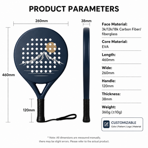 <span class=keywords><strong>Raquette</strong></span> de padel en fibre de carbone 3K 12K 18K de haute qualité, légère, avec impression de coucher de soleil sur la <span class=keywords><strong>montagne</strong></span>, forme ronde, Pala pour les sports de padel en plein air - Product Image 4