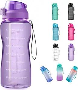 64 oz water bottle with handle and pop-up straw BPA free copolyester leakproof kettle for sports camping