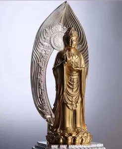 זהב וכסף צבע בודהה קישוט עיצוב והתאמה אישית בודהה פסל עובש ייצור מקדש בודהה