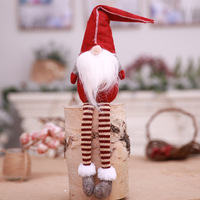 Peluche elfe de noël, décoration de cadeaux, jouet, poupée, mignon, sans face, suspendue, cadeau, pour noël