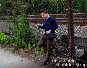 Échantillon gratuit Sac à bandoulière pour appareil photo pour homme Sac multifonctionnel à bandoulière pour la photographie de plein air Camouflage - Product Image 2